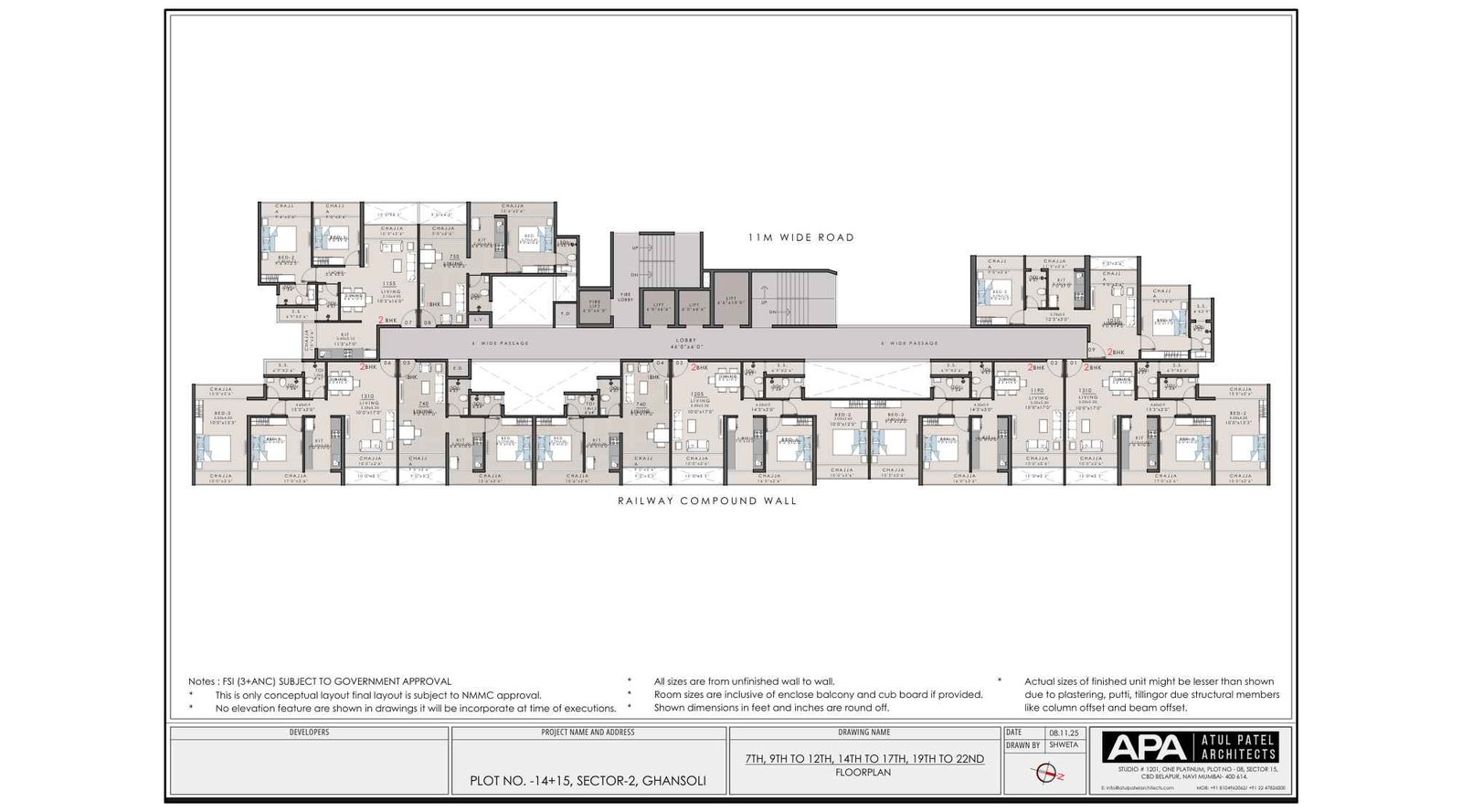 Infinity-Shreeji-Leafmount-7th-to-22nd-Floor-Plan